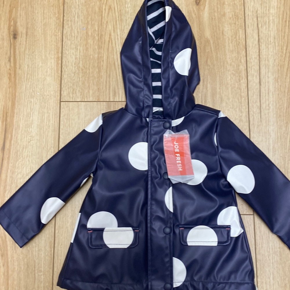 12-18 month girls hooded rain jacket
